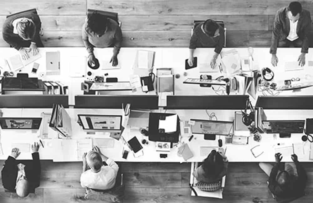 Office Team Working Togetherness Workplace Concept